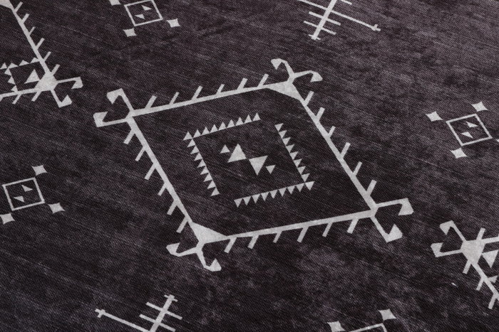 Mijölnir Alfombrilla de baño Antiguo Gris oscuro 70 x 120 cm